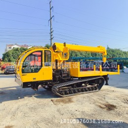 后驅(qū)履帶爬山虎隨車吊 山區(qū)木材吊裝鏈軌運(yùn)輸車 4米4節(jié)出12米吊臂