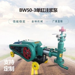 小型注漿機電動橋梁水泥注漿設(shè)備BW50/3抗浮錨桿注漿機單缸注漿泵